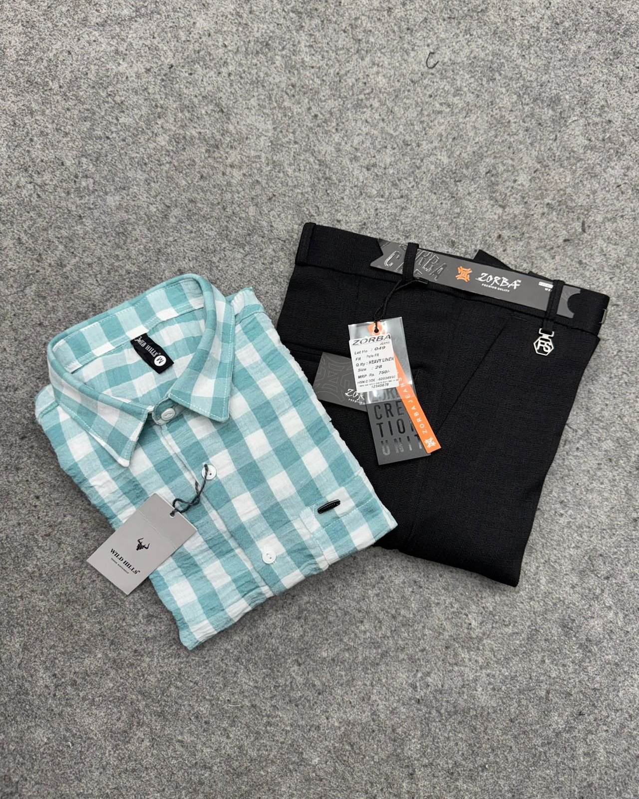 crushed linen + Linen Polo Fit